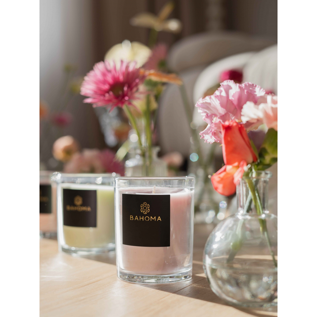 Grande Bougie 'Alchemy' - Cashmere & Velvet Peony 180 g