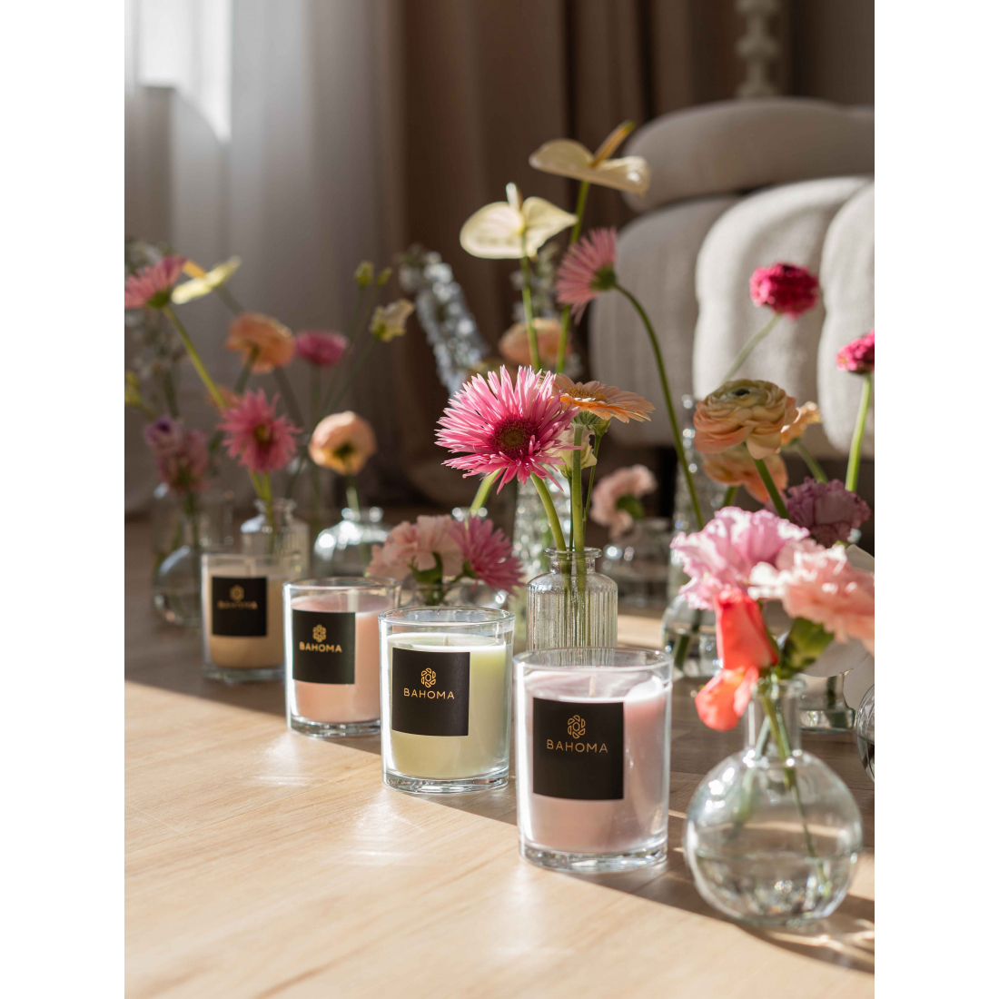 Grande Bougie 'Alchemy' - Cashmere & Velvet Peony 180 g