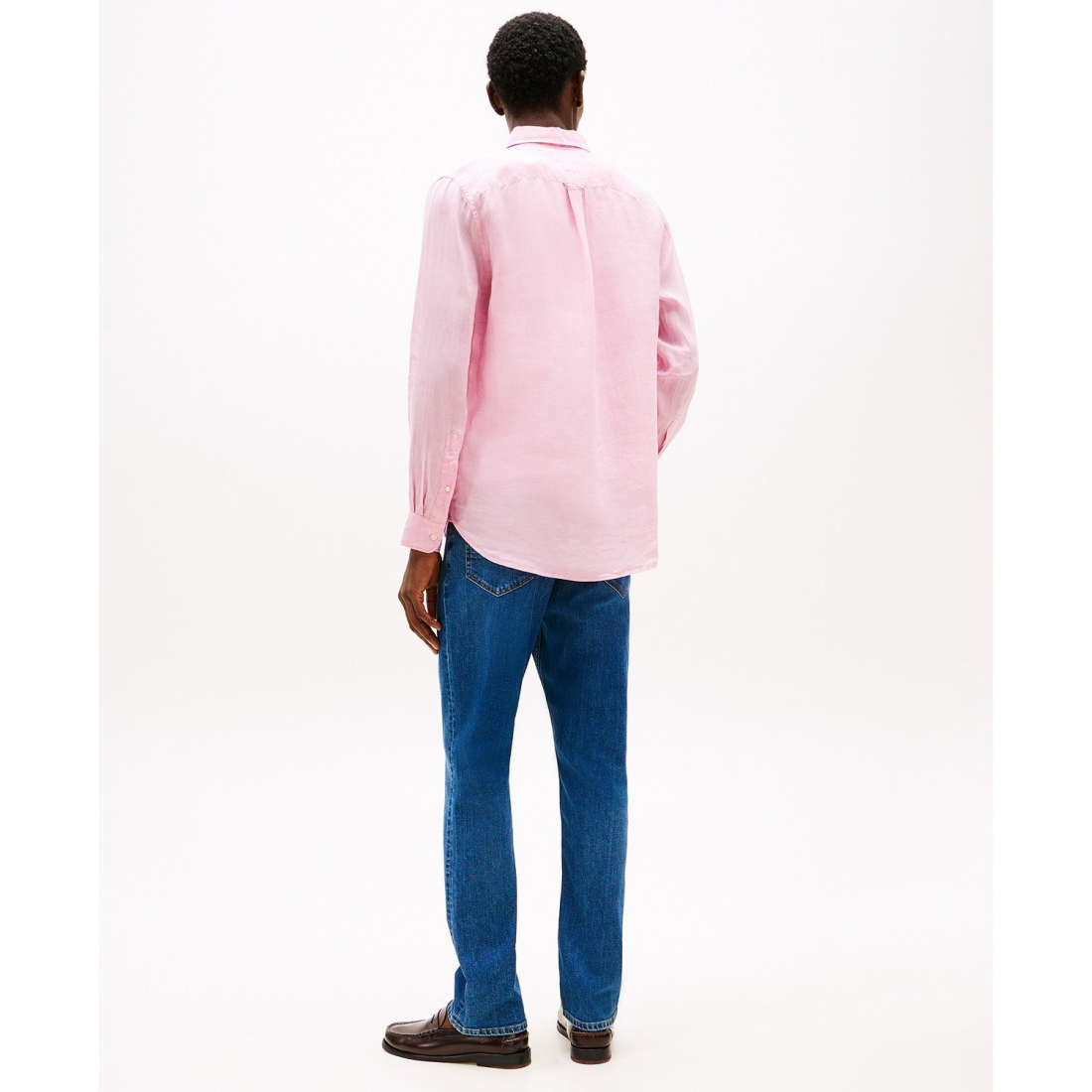 'Pigment-Dyed Linen Button-Down Long Sleeve Shirt' pour Hommes