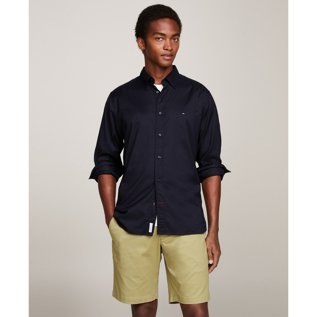 Chemise 'Regular-Fit Stretch Poplin Button-Down' pour Hommes