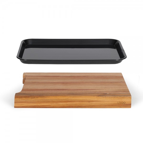 Planche à découper avec bac récupérateur