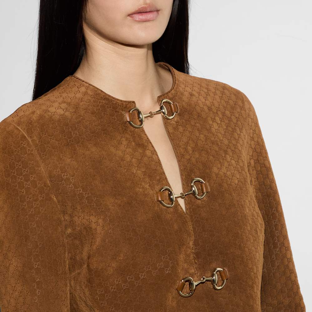 Robe mini 'GG With Horsebit Detail' pour Femmes