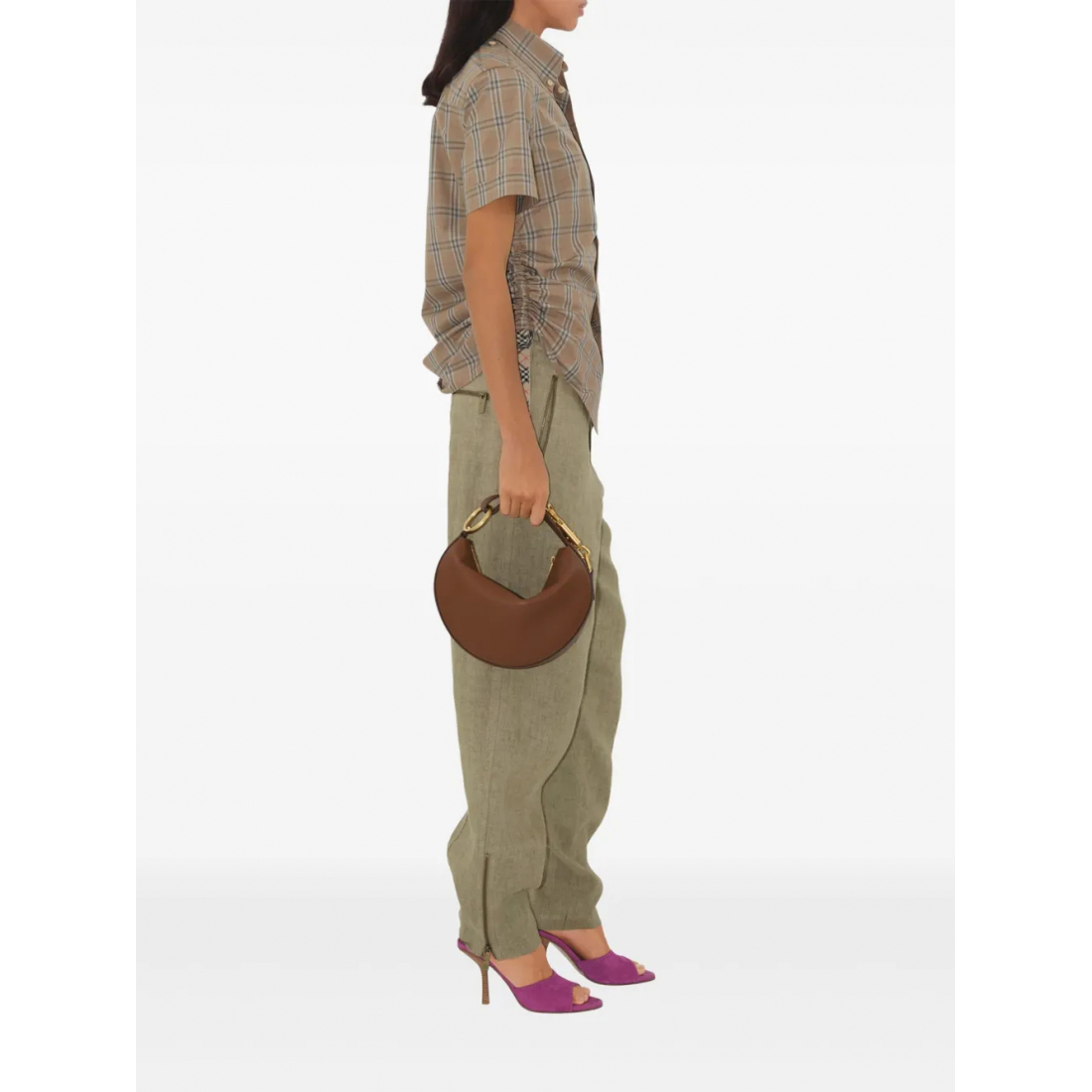 Chemise à manches courtes 'Checkered' pour Femmes