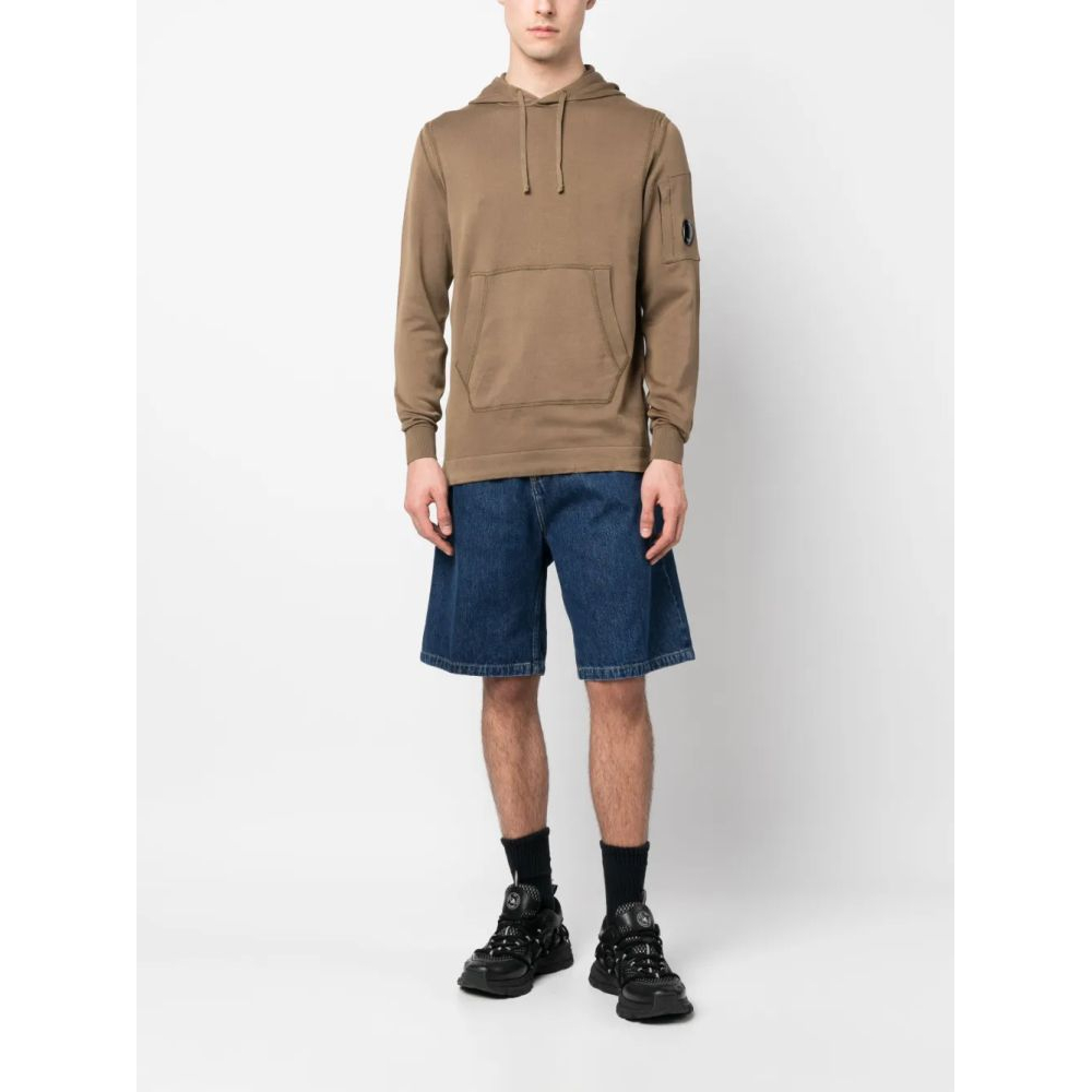 Short en jean 'Rear Logo-Patch' pour Hommes