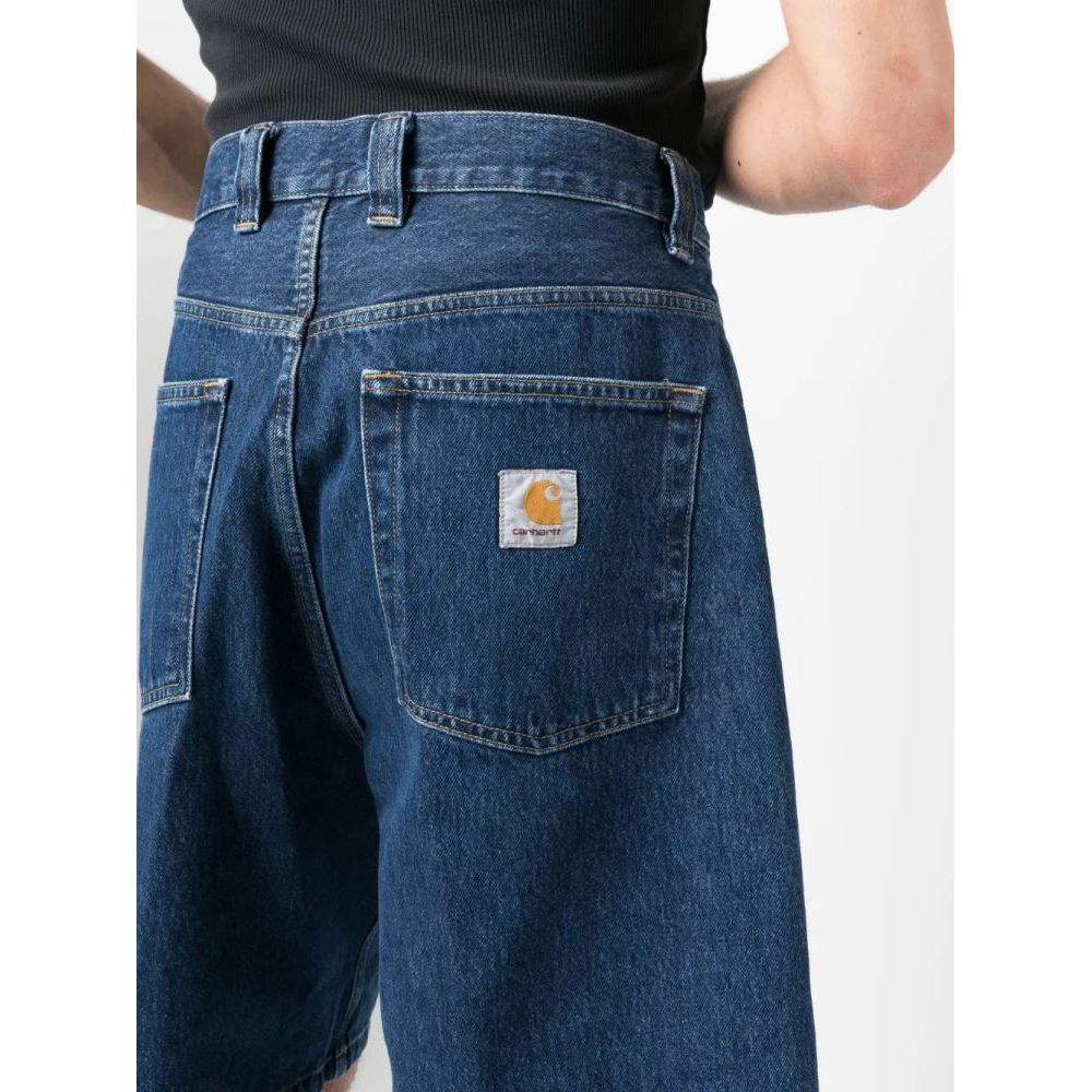 Short en jean 'Rear Logo-Patch' pour Hommes