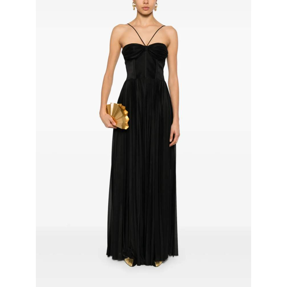 Robe maxi 'Bustier Pleated' pour Femmes