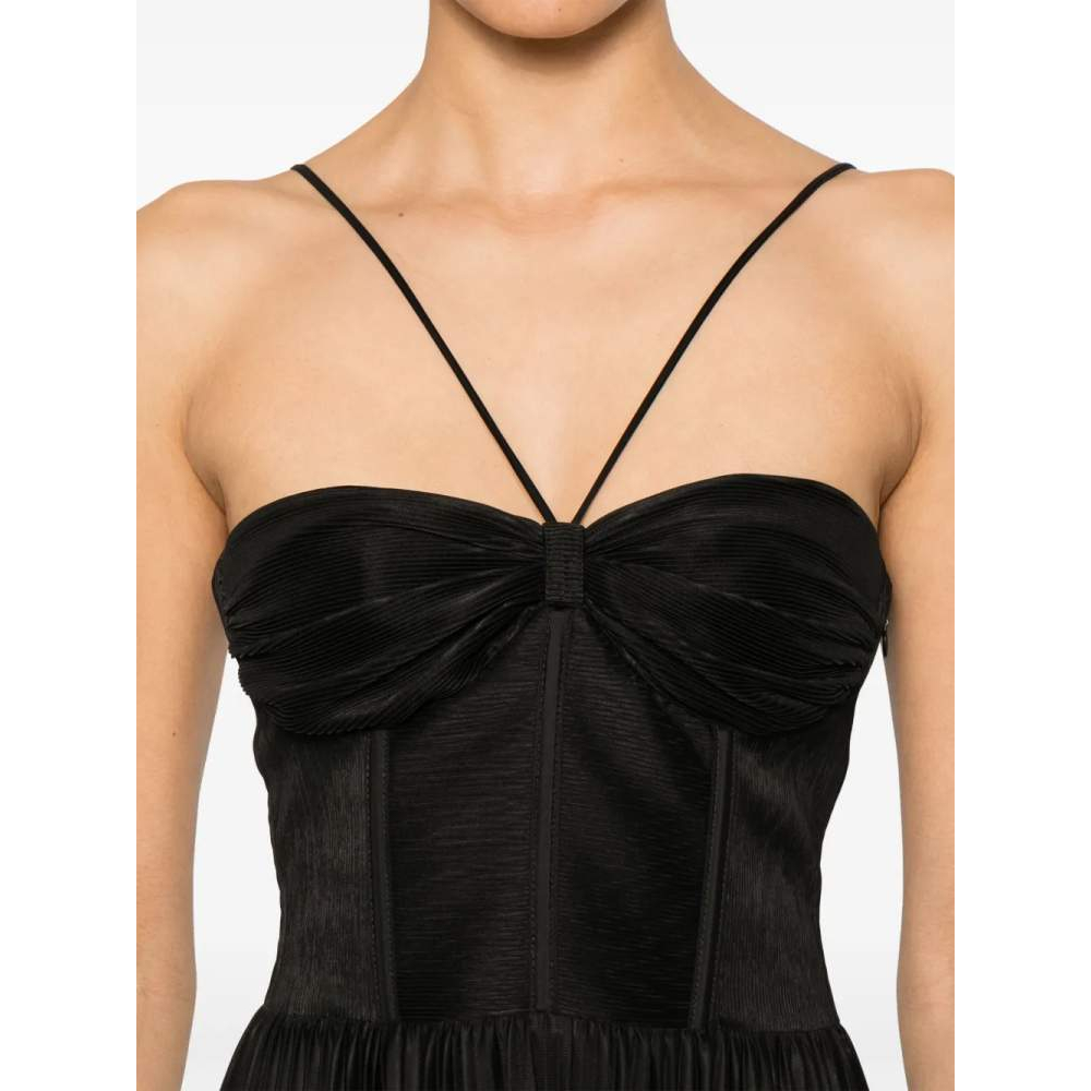 Robe maxi 'Bustier Pleated' pour Femmes