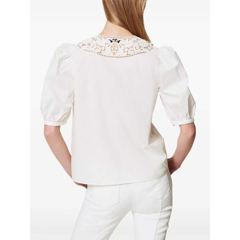 Blouse à manches courtes 'Broderie-Anglaise' pour Femmes