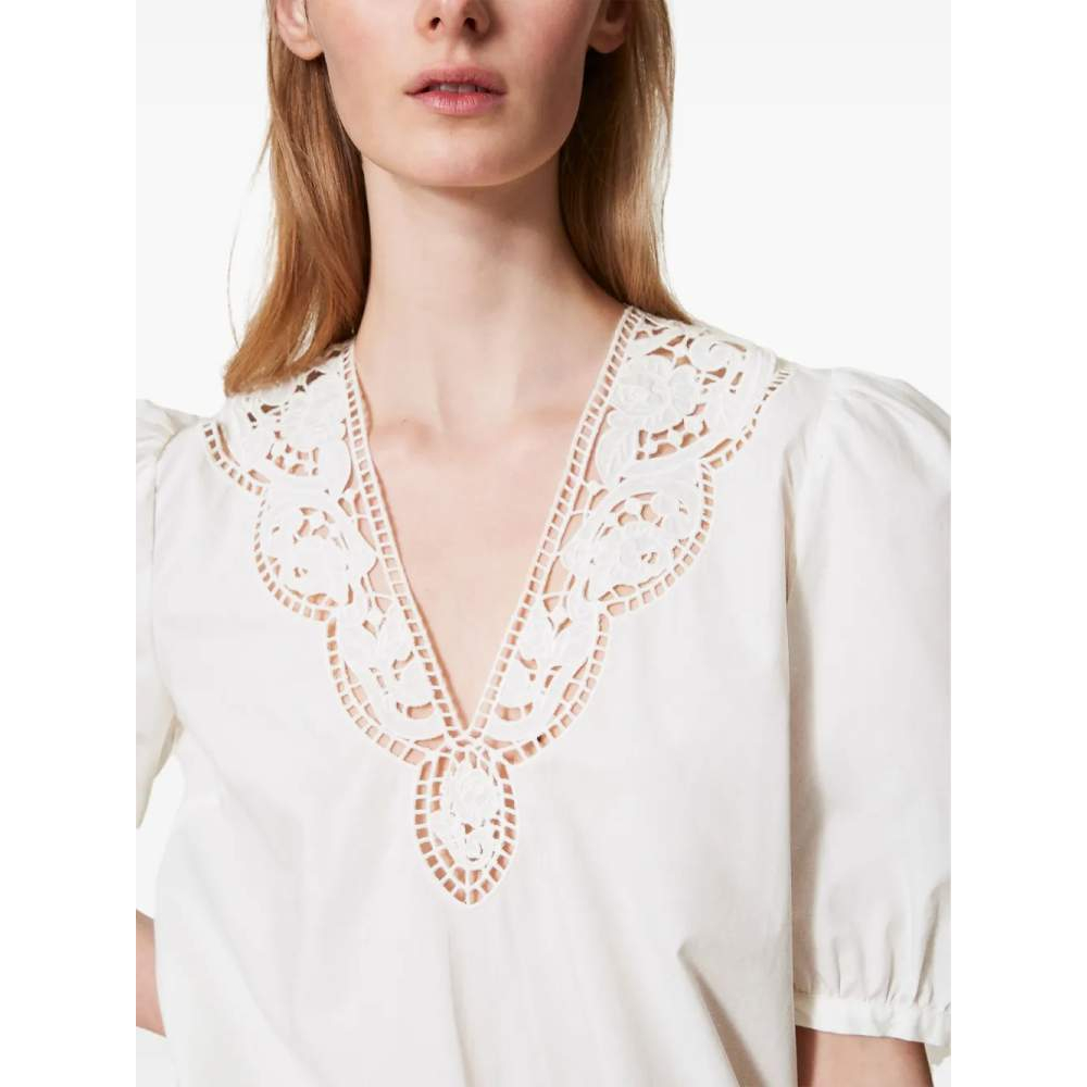 Blouse à manches courtes 'Broderie-Anglaise' pour Femmes