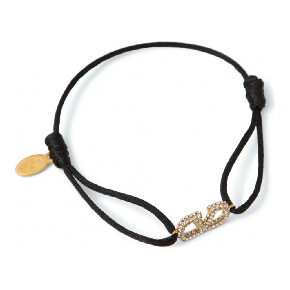 'VLogo Signature Crystal-Embellished' Armband für Damen