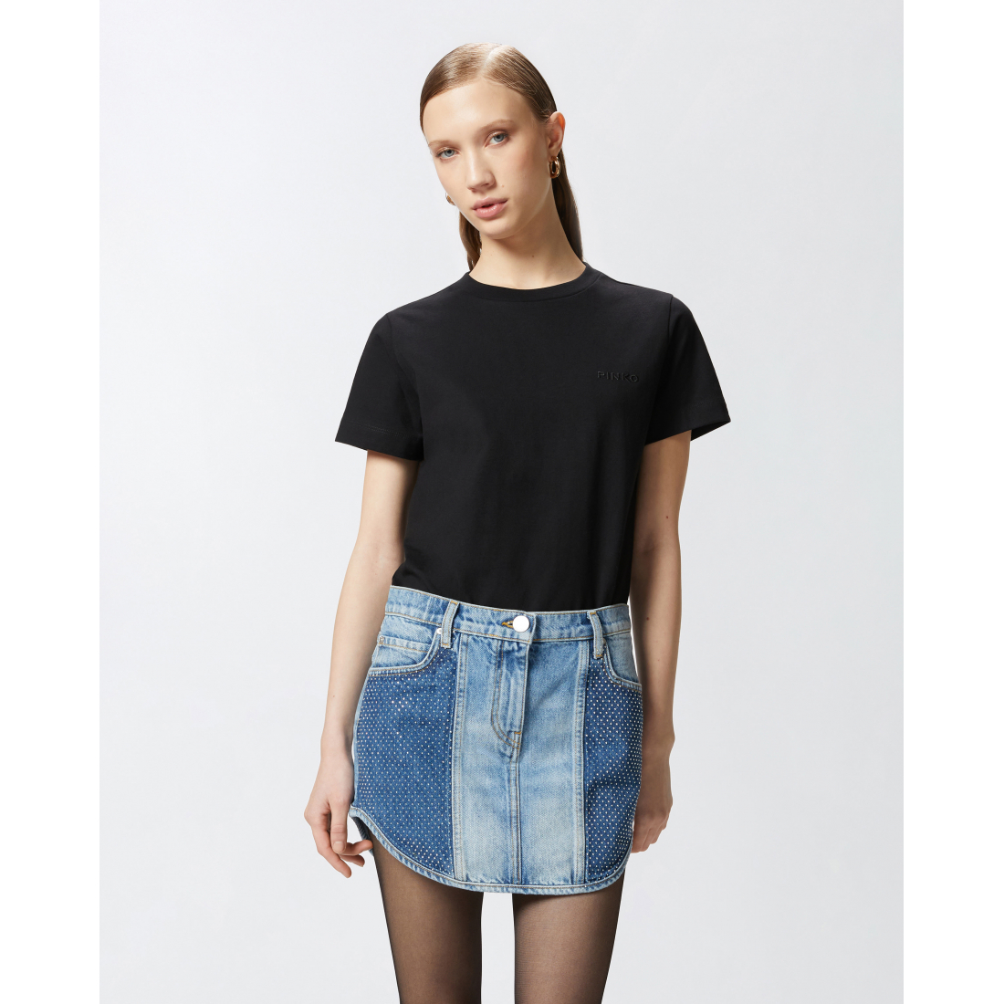 T-shirt 'Logo-Embroidered' pour Femmes