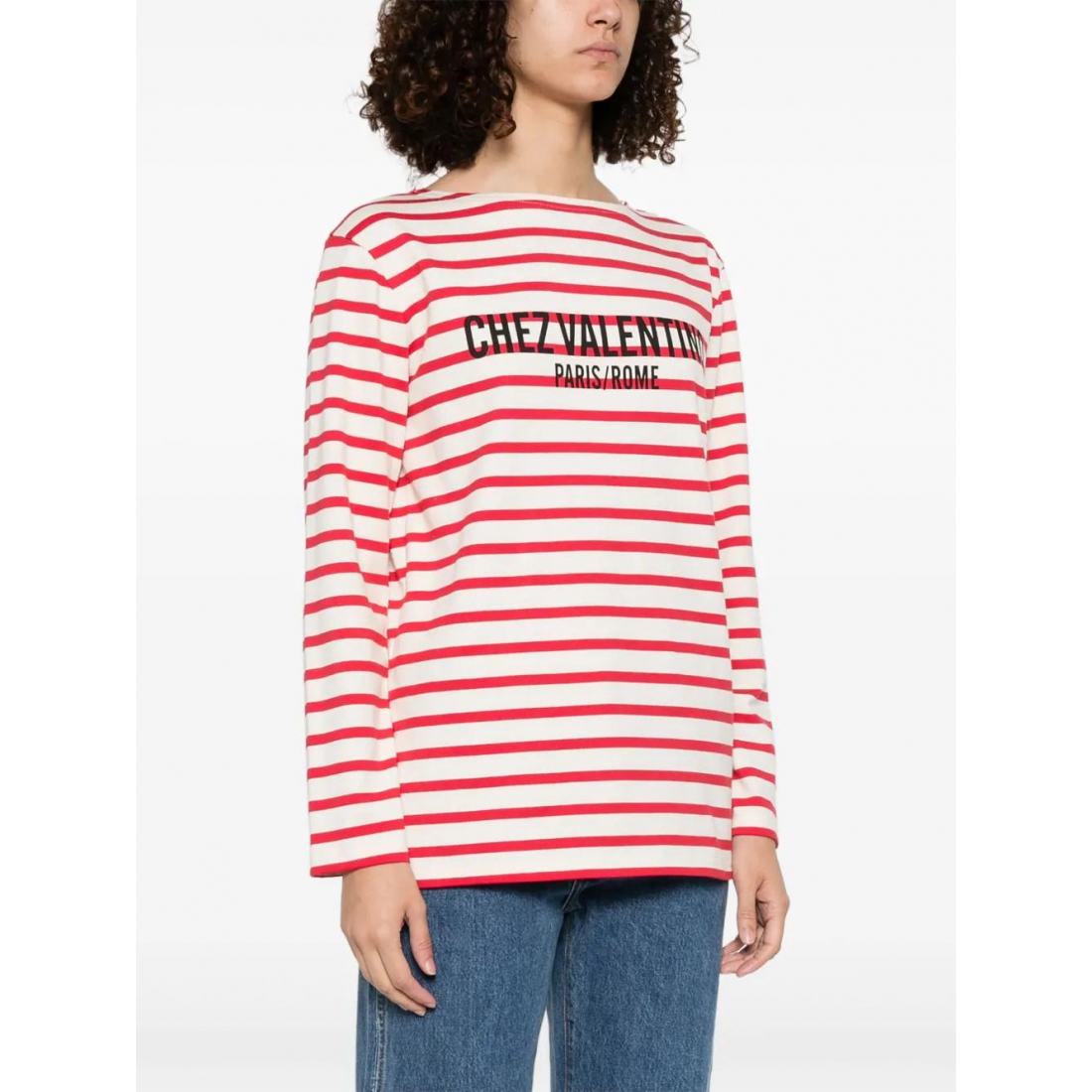 Top Crewneck 'Striped' pour Femmes