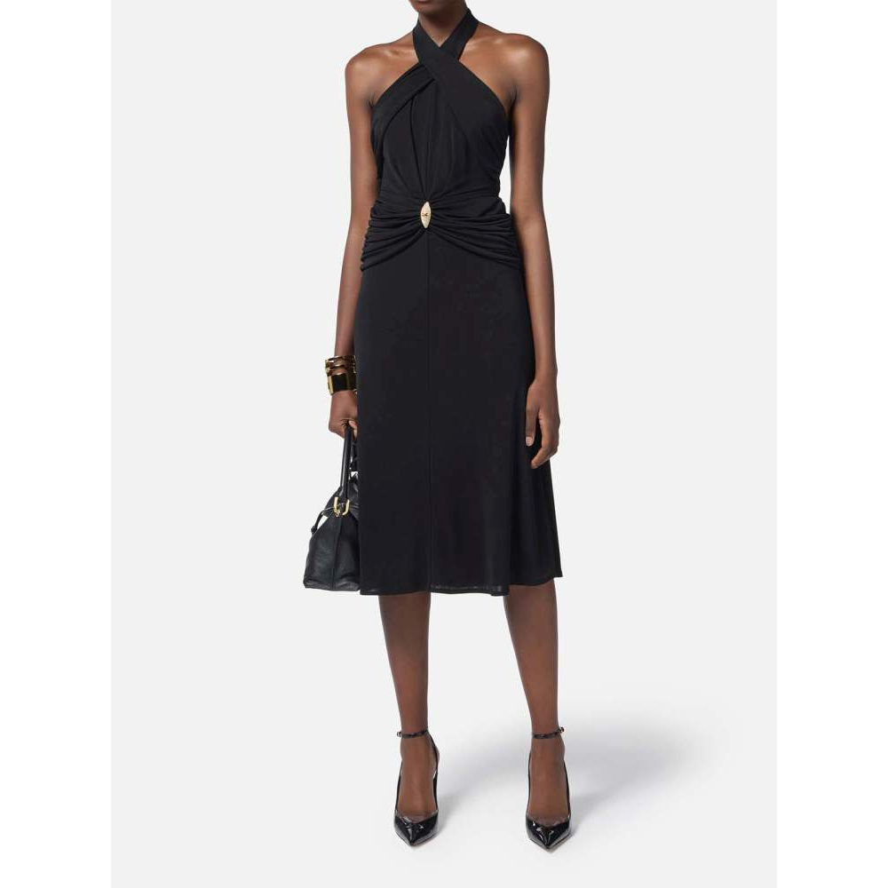 Women's 'Crossed Neckline' Midi Dress