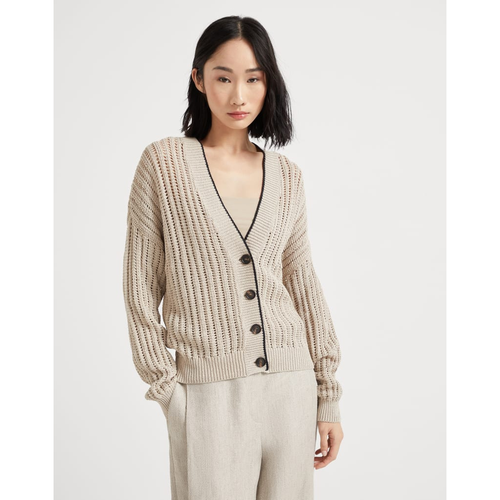 Women's 'Contrast-Trim' Cardigan