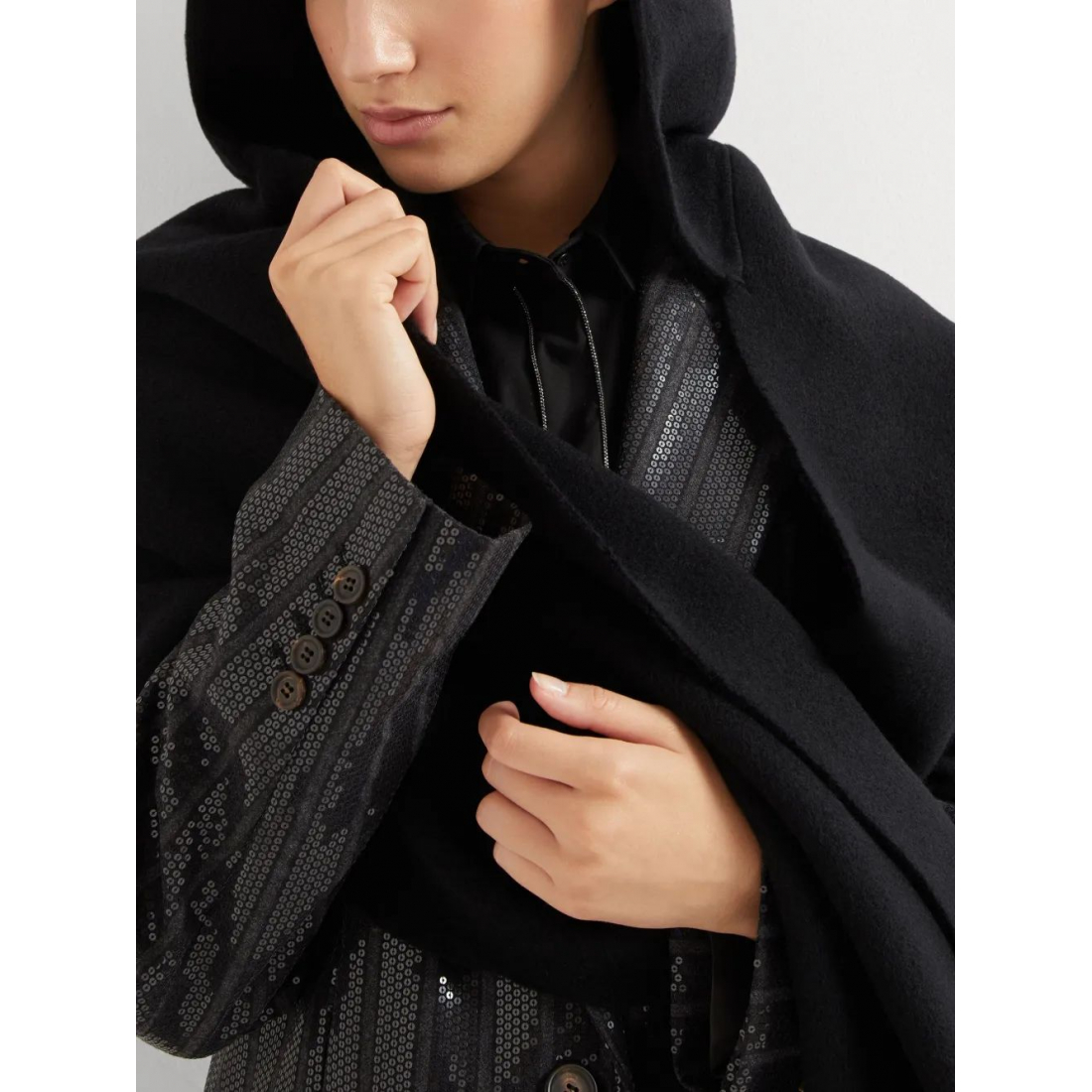 Women's 'Hooded' Wool Scarf