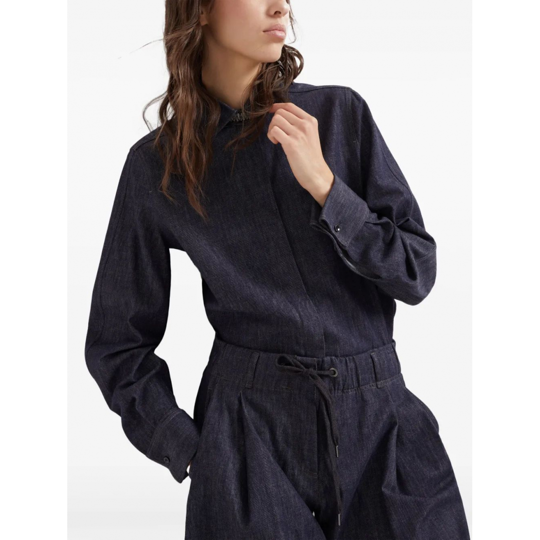 Chemise en Jean 'Monili Bead-Embellished' pour Femmes