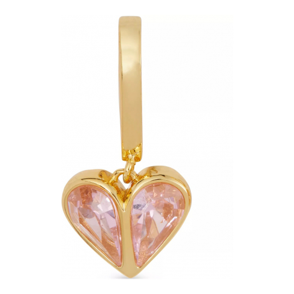 Women's 'Heart Charm Huggie Hoop' Earrings