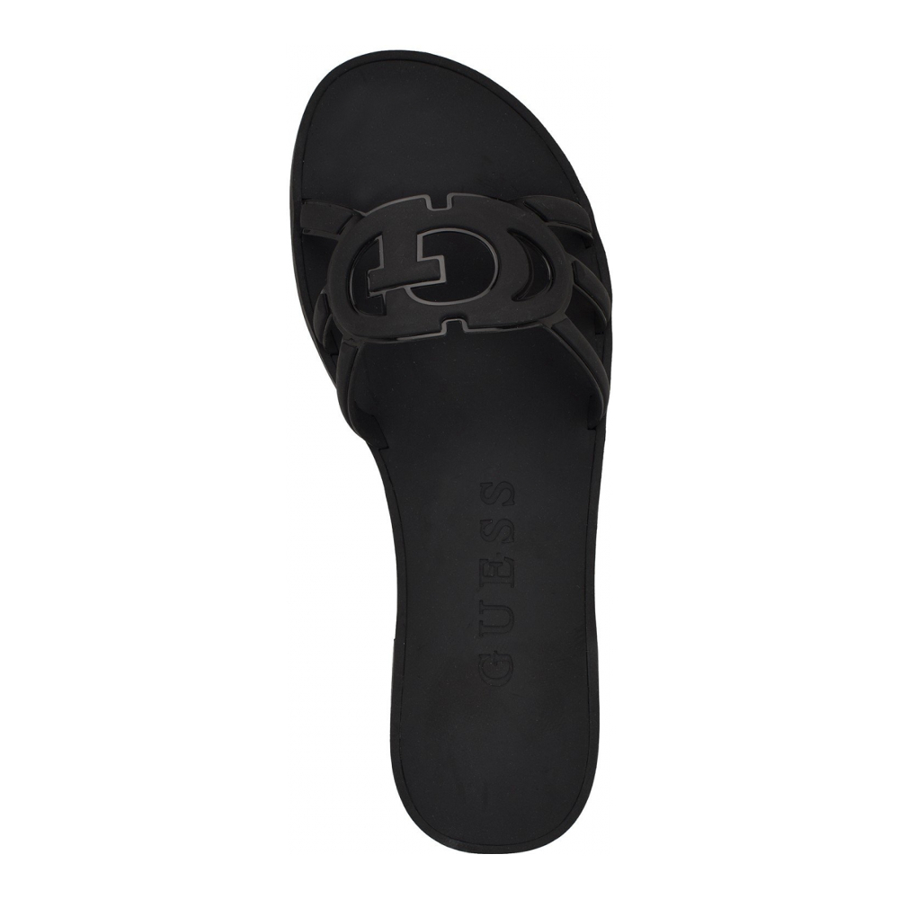 Women's 'Elyho Logo Cutout Jelly' Flat Sandals