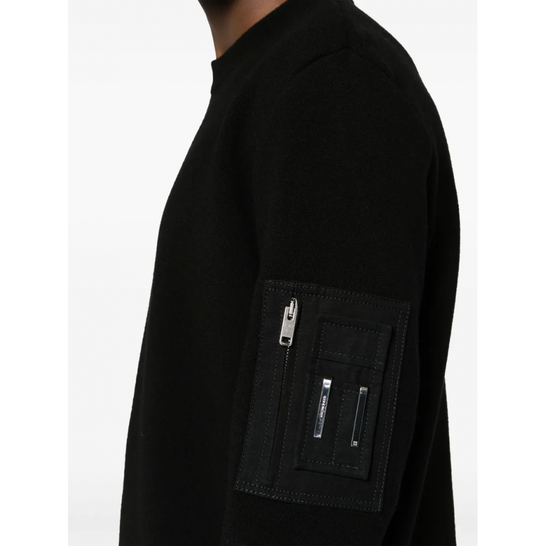 'Pocket-Appliqué' Pullover für Herren
