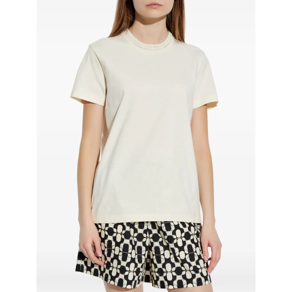 T-shirt 'Crochet-Detail' pour Femmes