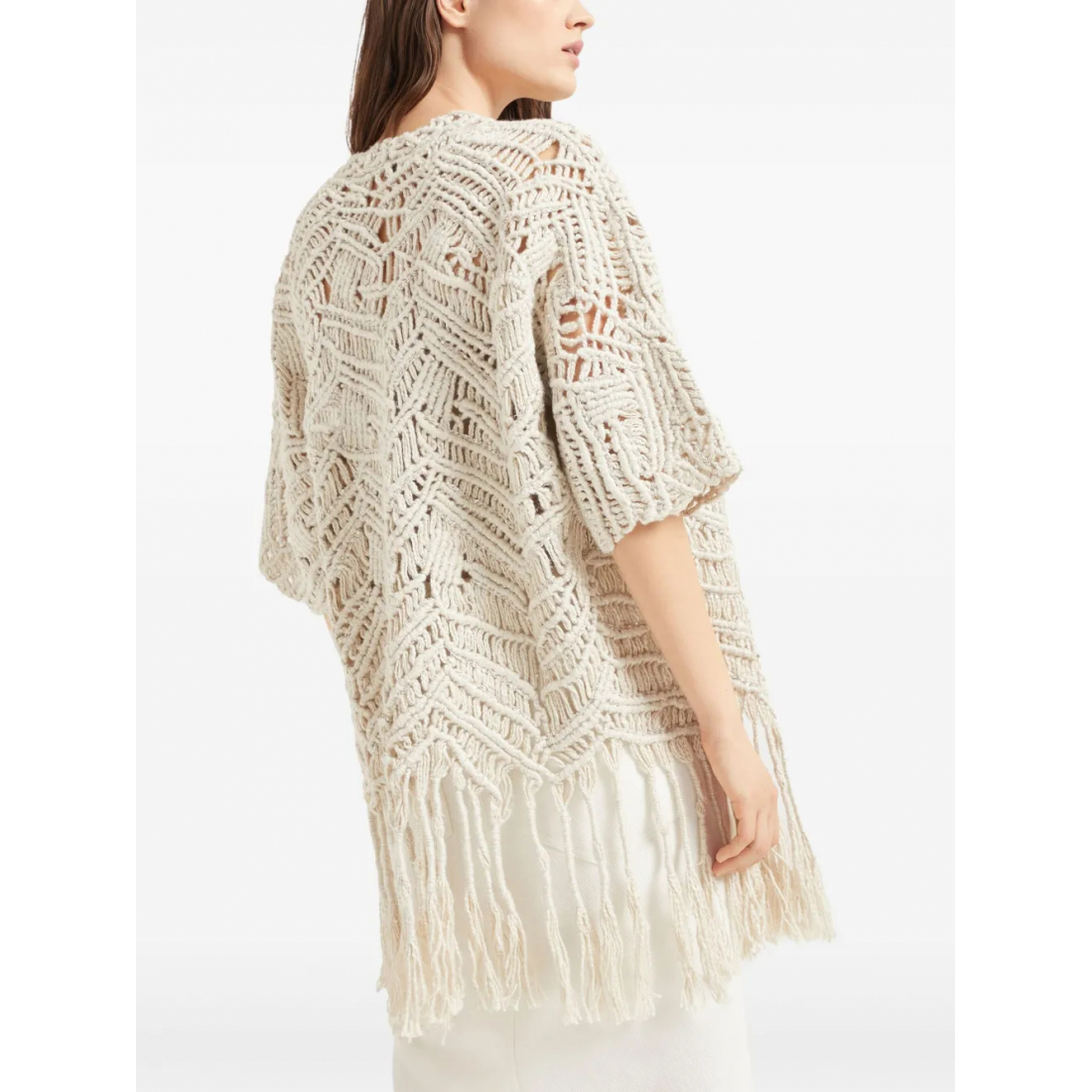 Cardigan à manches courtes 'OPERA Dazzling Macramé' pour Femmes