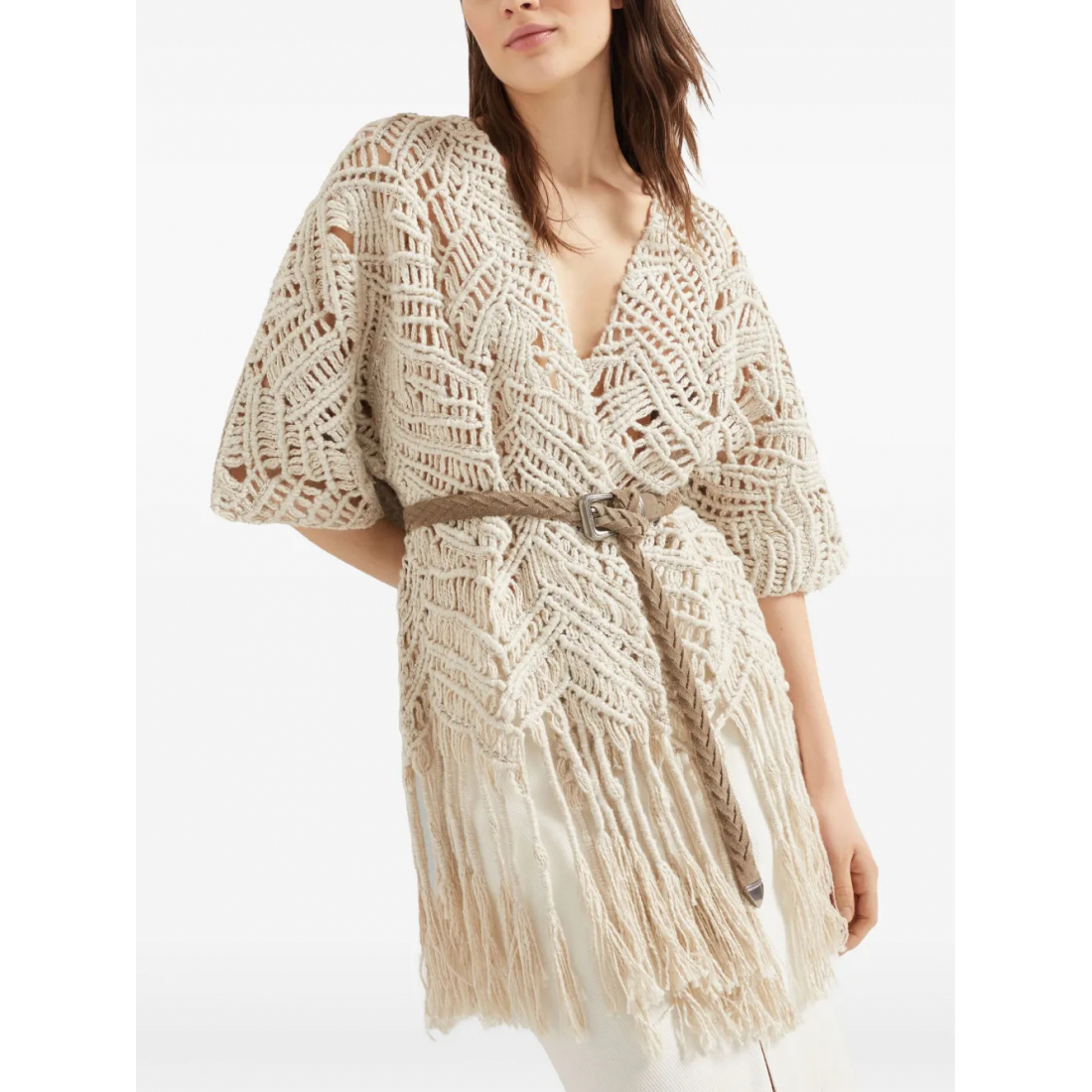 Cardigan à manches courtes 'OPERA Dazzling Macramé' pour Femmes