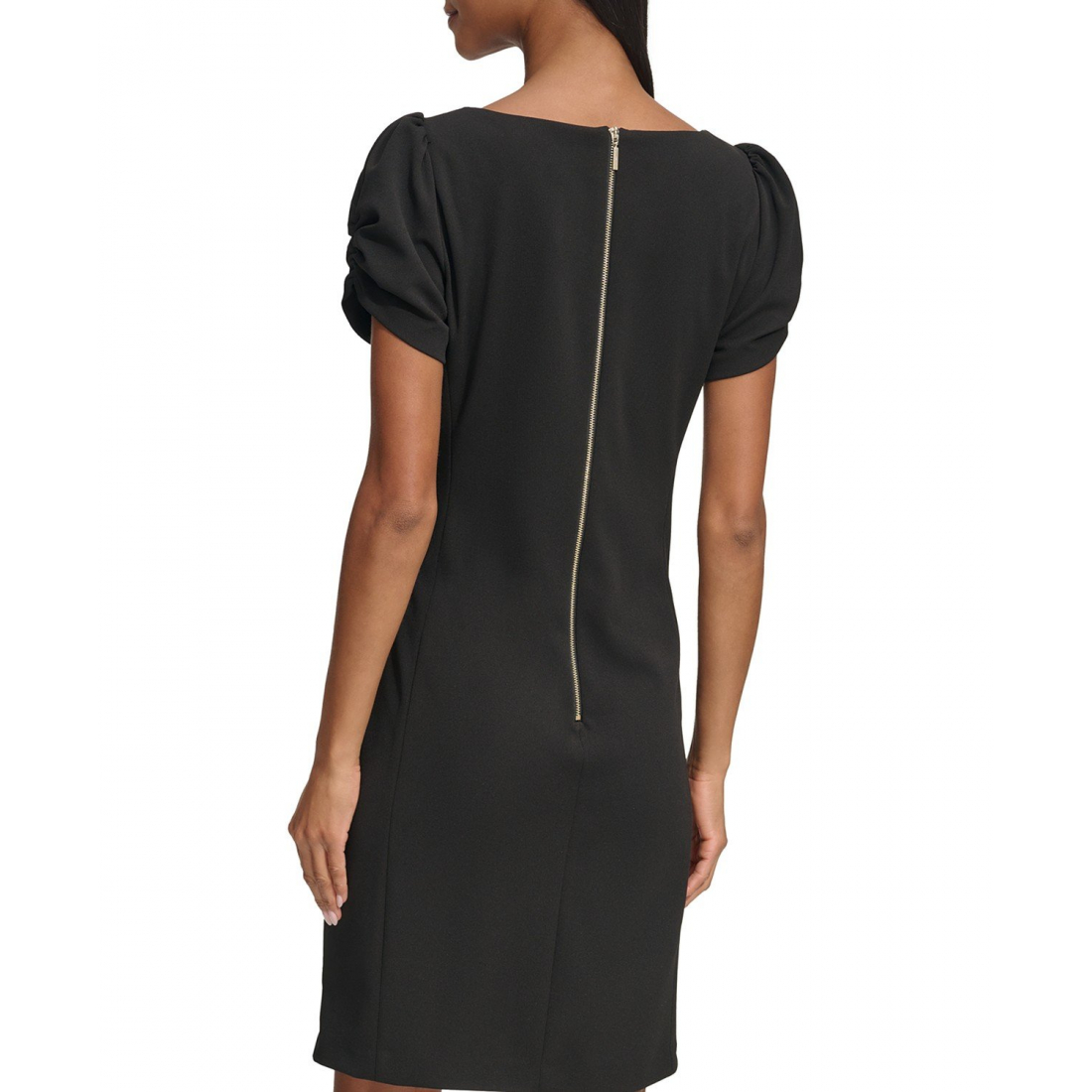 Women's 'Puff-Sleeve Side-Pleated' Mini Dress