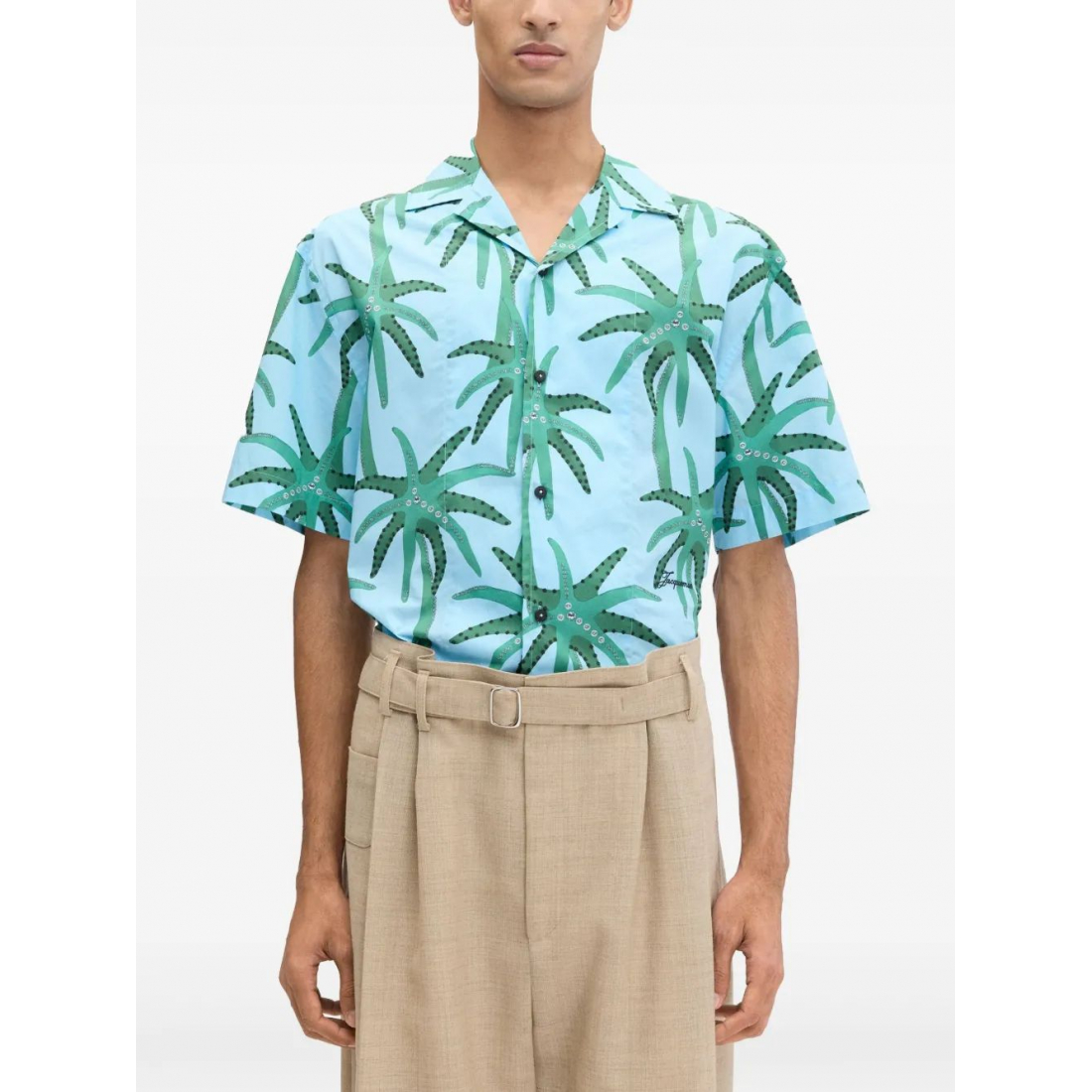 Men's 'Floral-Print' Short sleeve shirt