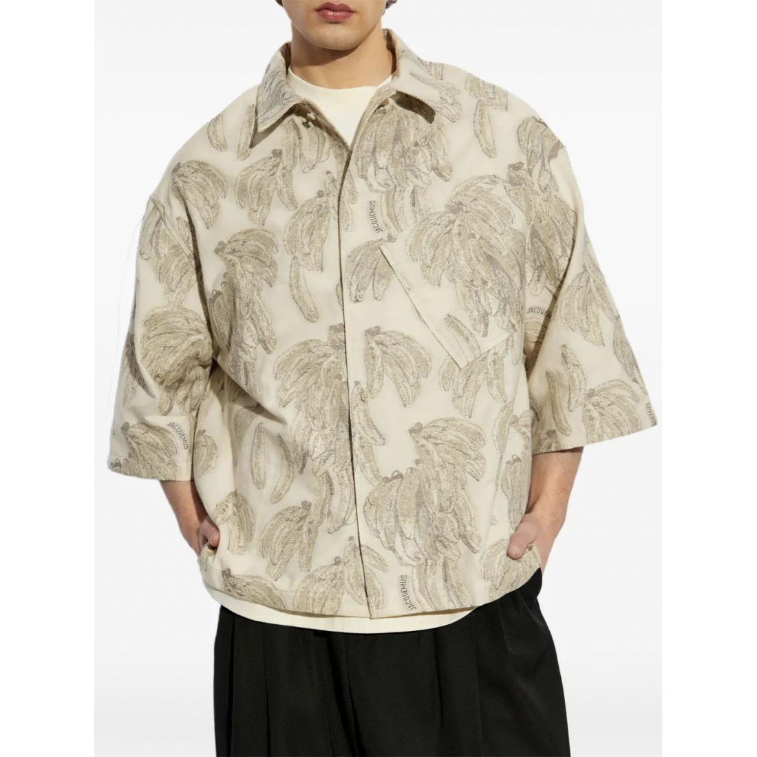 Men's 'Banana-Jacquard' Short sleeve shirt