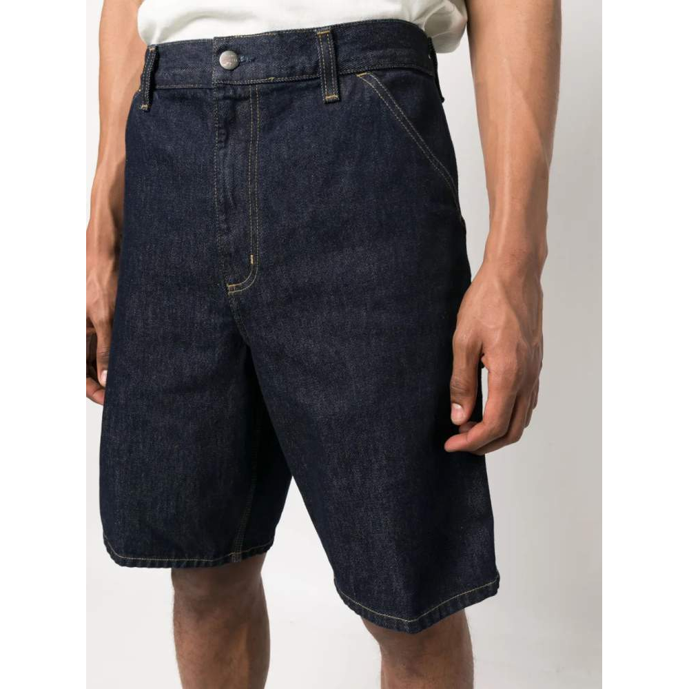 Men's 'Logo-Patch Denim' Cargo Shorts