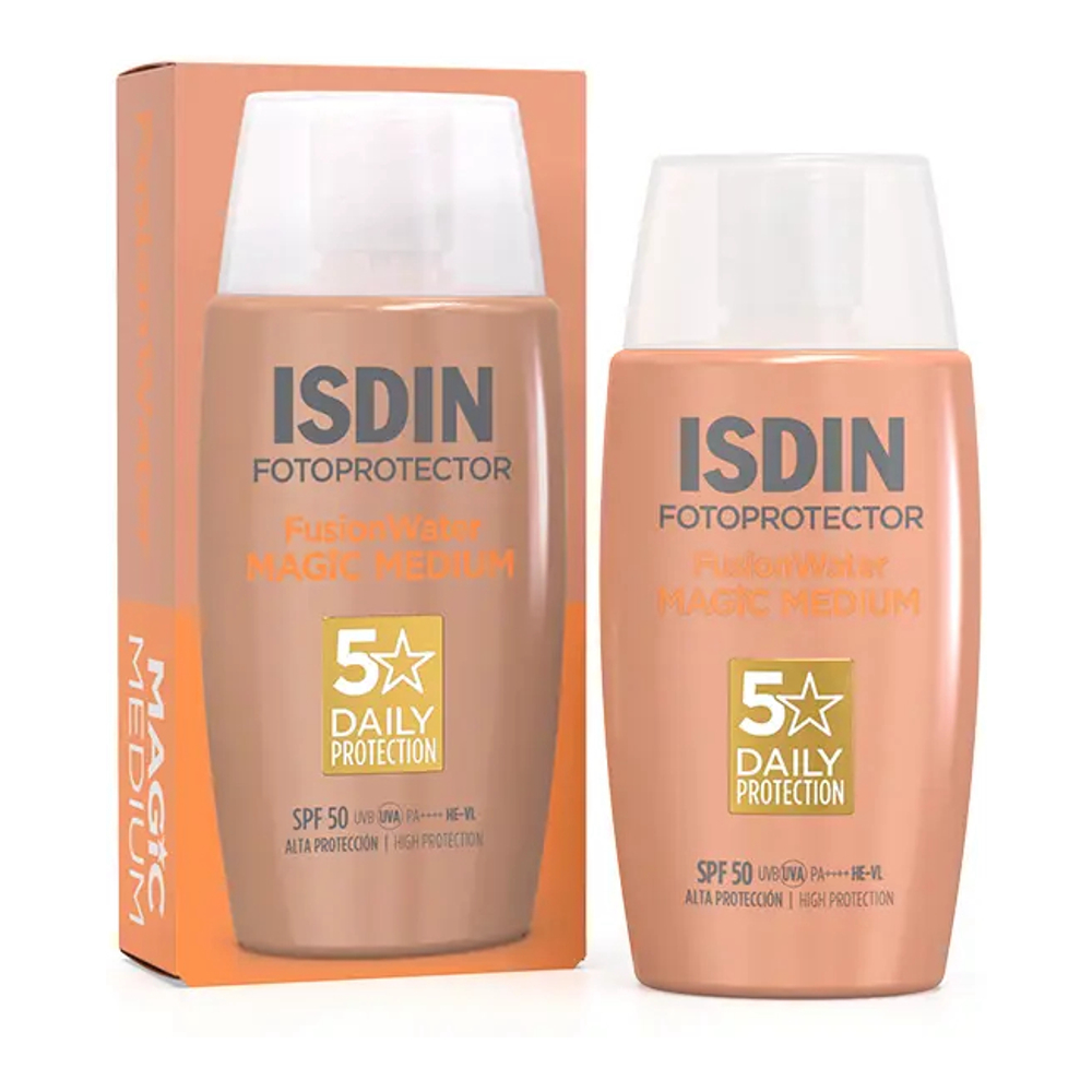 Crème solaire teintée 'Fotoprotectot Fusion Water Color SPF50' - Medium 50 ml