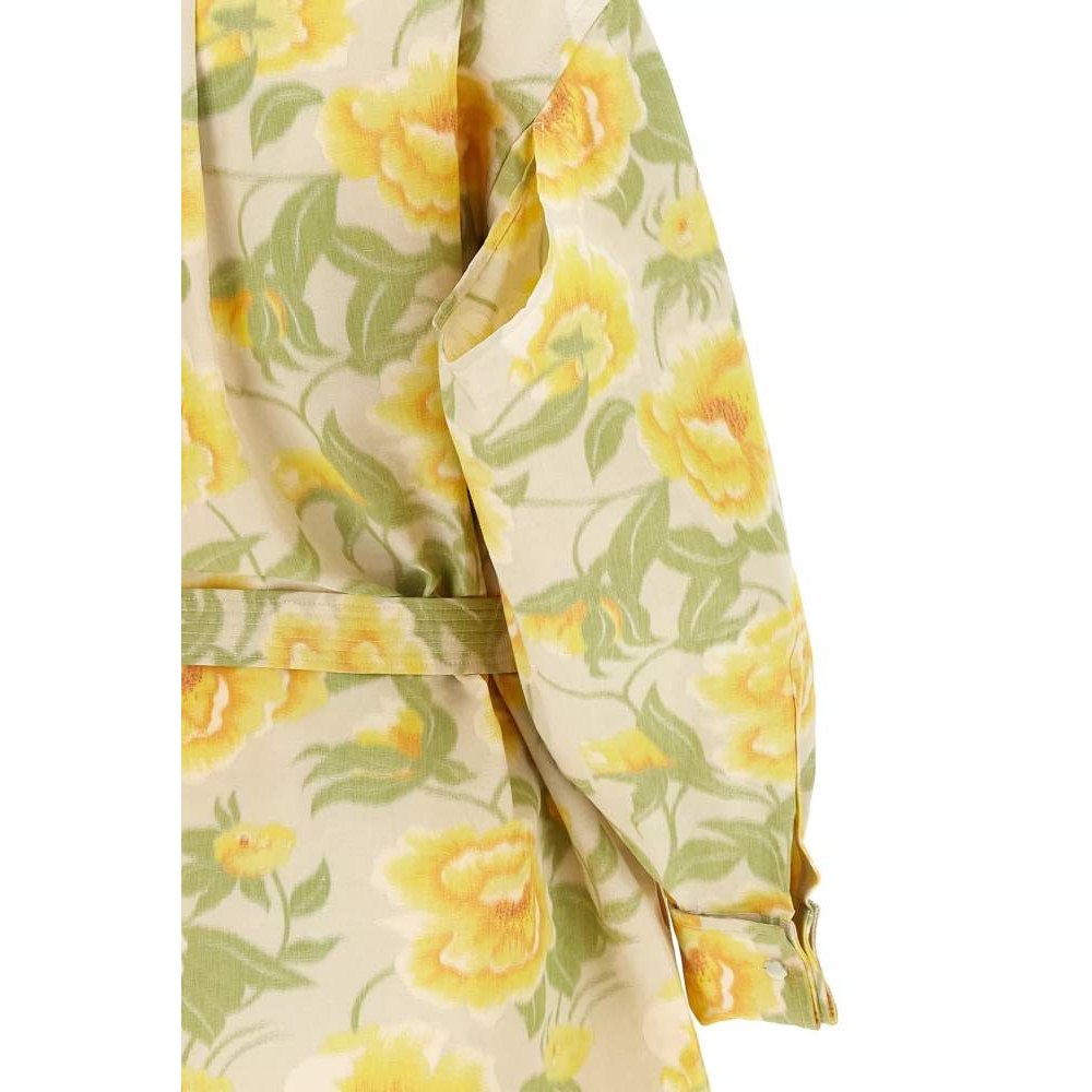 Robe mini 'Peonies Kimono Sleeve' pour Femmes