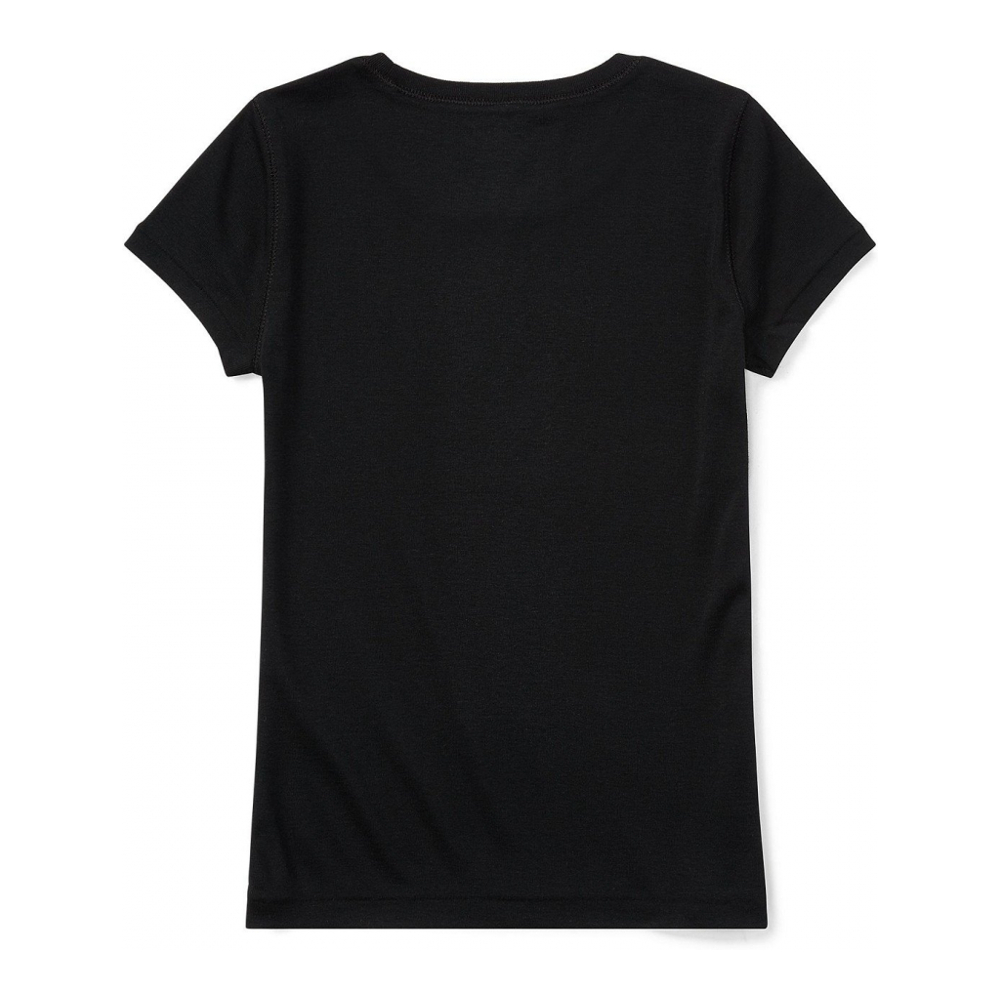 'Cotton Jersey Short Sleeve T-shirt' pour Filles