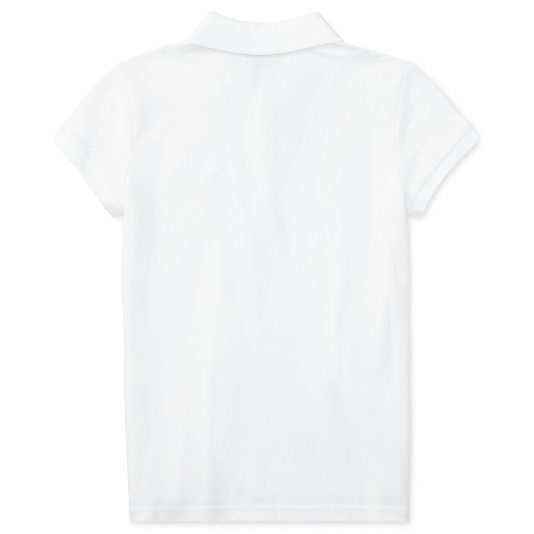 'Stretch Cotton Mesh Polo Shirt' pour Filles