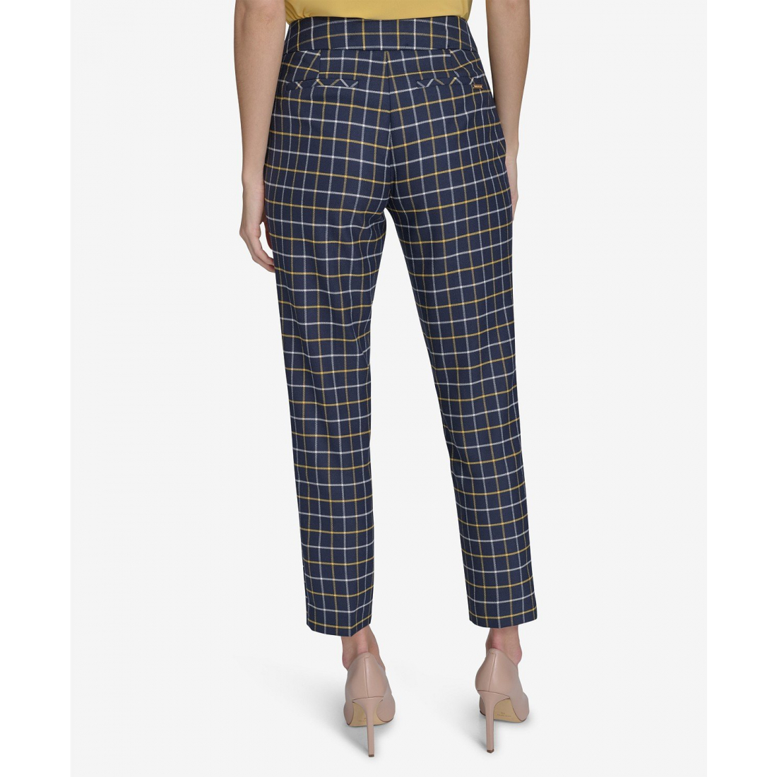 Women's 'Plaid-Print Slim-Fit' Trousers
