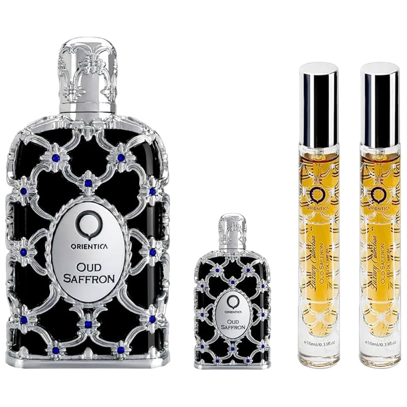 'Oud Saffron' Perfume Set - 4 Pieces