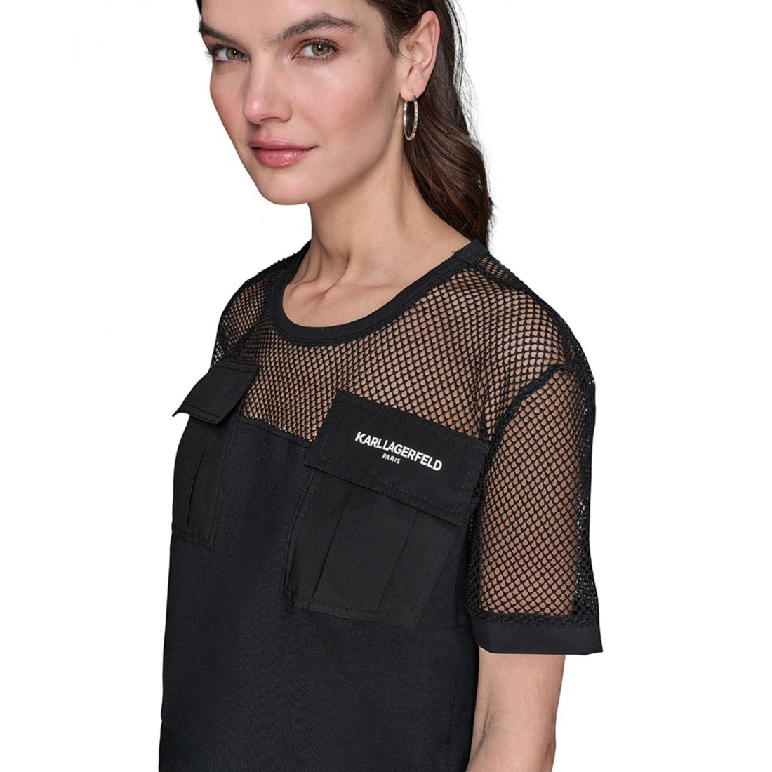 Women's 'Mesh-Trim Cargo' Top
