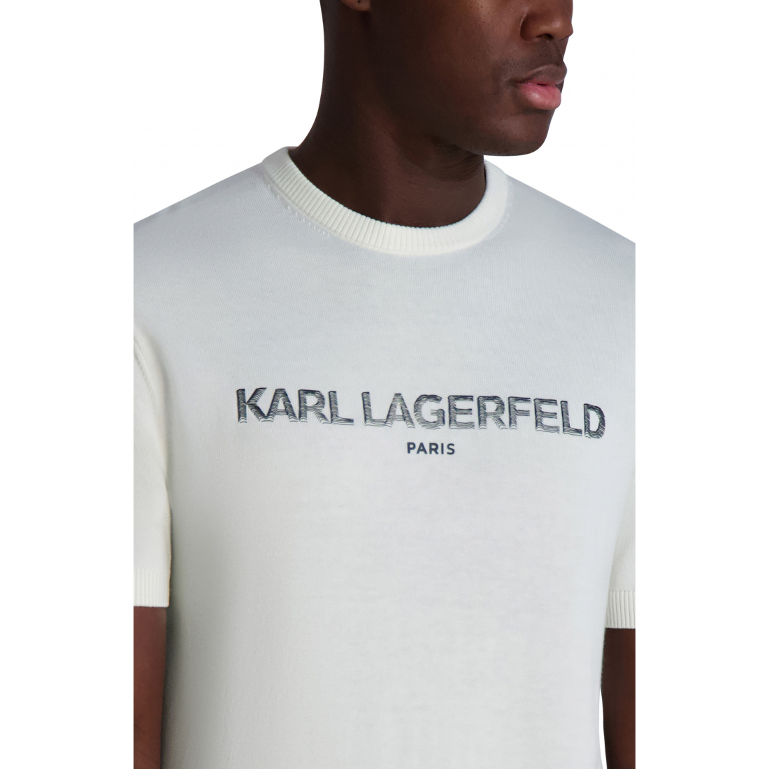 'Logo' Kurzarm Pullover für Herren