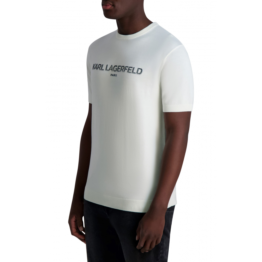 'Logo' Kurzarm Pullover für Herren