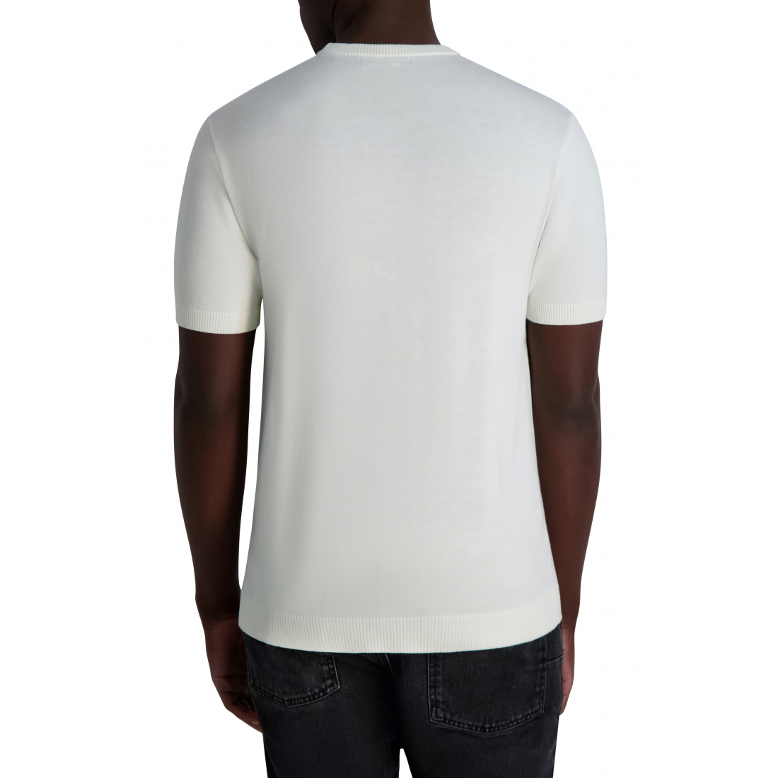 'Logo' Kurzarm Pullover für Herren