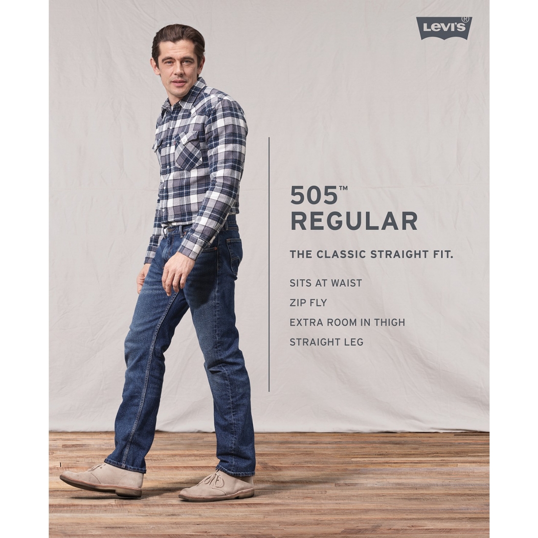 Men's '505™ Regular Fit Non-Stretch' Jeans