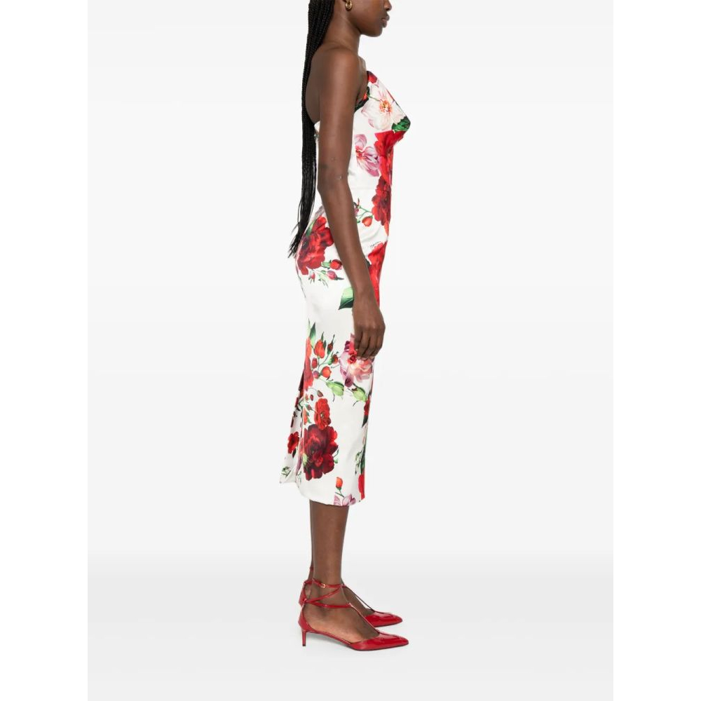 Women's 'Rose-Print' Midi Dress