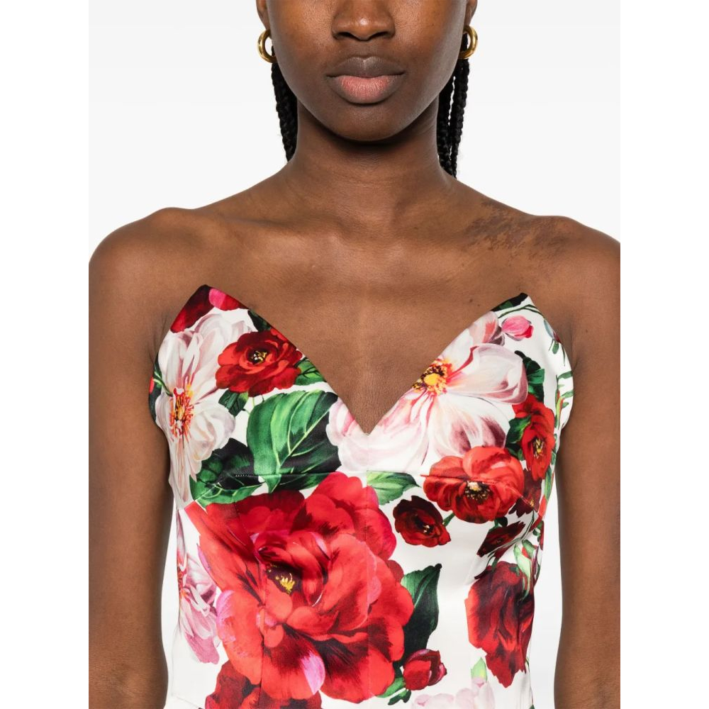 Women's 'Rose-Print' Midi Dress