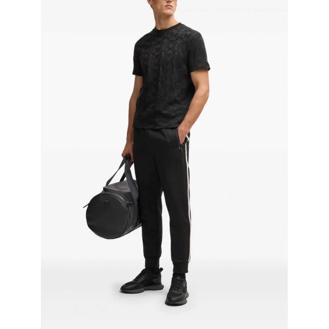 Men's 'Geometric-Jacquard' T-Shirt