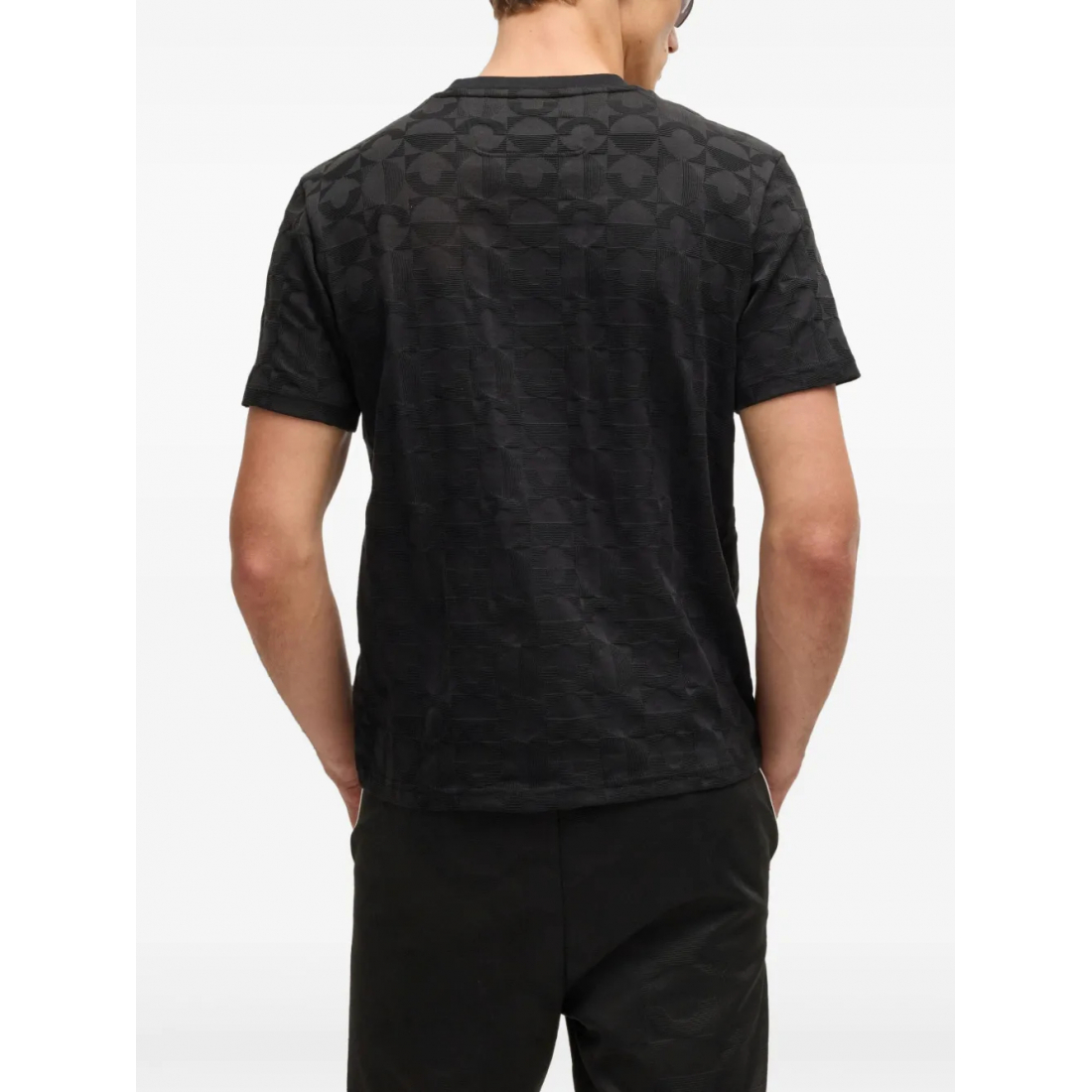 Men's 'Geometric-Jacquard' T-Shirt