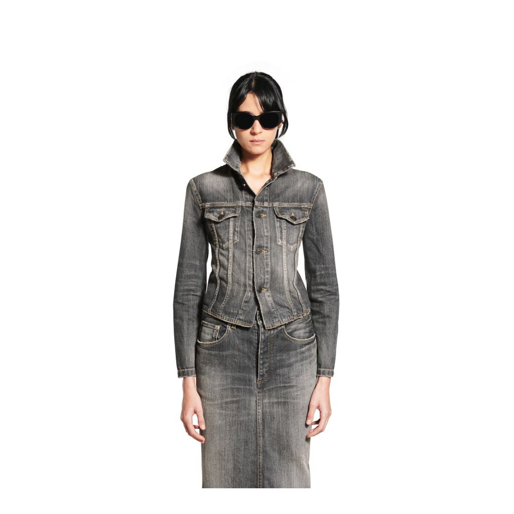 Veste en jeans 'Lace-Up' pour Femmes