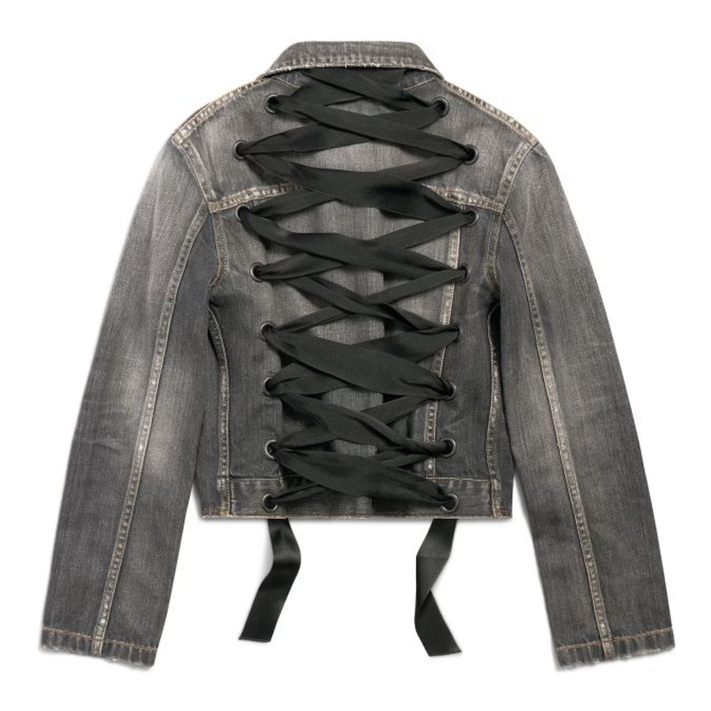 Veste en jeans 'Lace-Up' pour Femmes