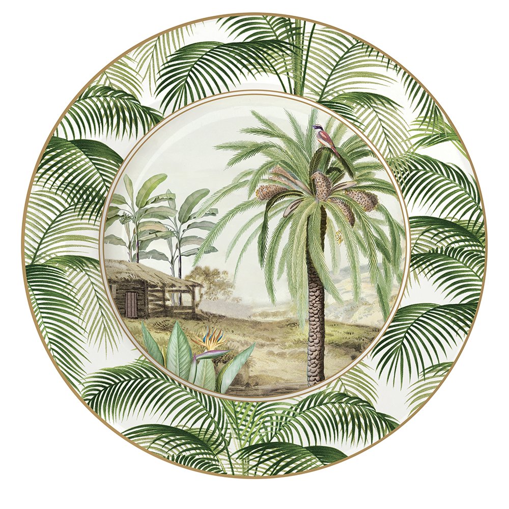 Set Aus 6 Aperitif-/Desserttellern, Ø 19 cm. Ceylon Version 2