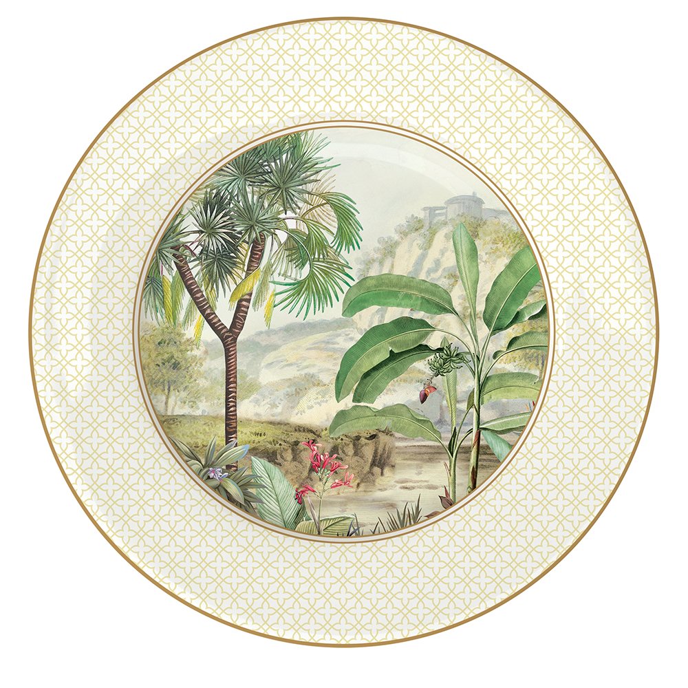 Set Of 6 Aperitif/Dessert Plates Ø 19 cm. Ceylon