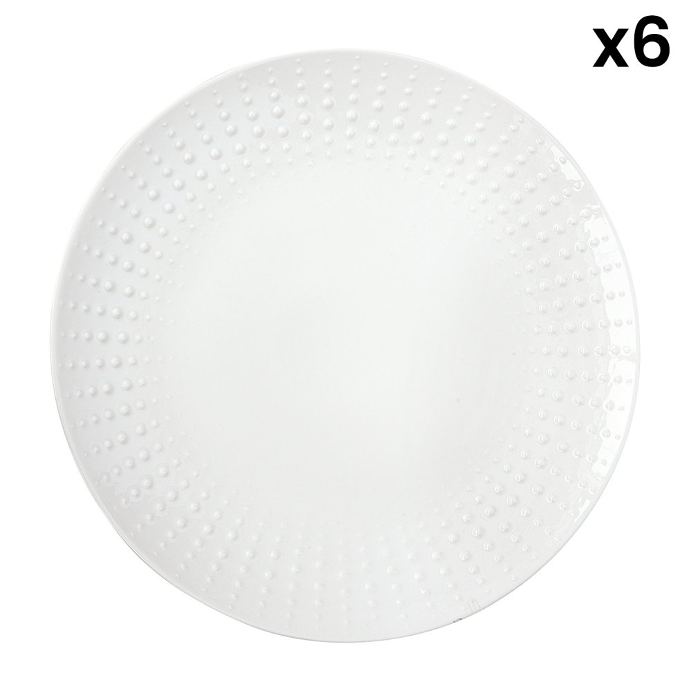 Set Of 6 Drops Dessert Plates